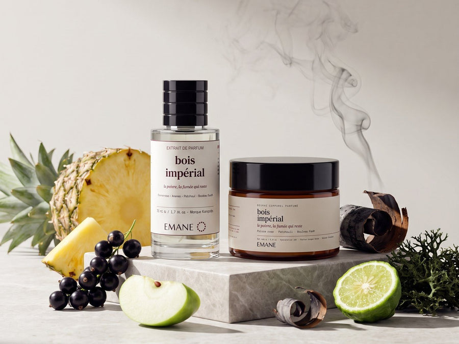 Bois Impérial with its raw ingredients