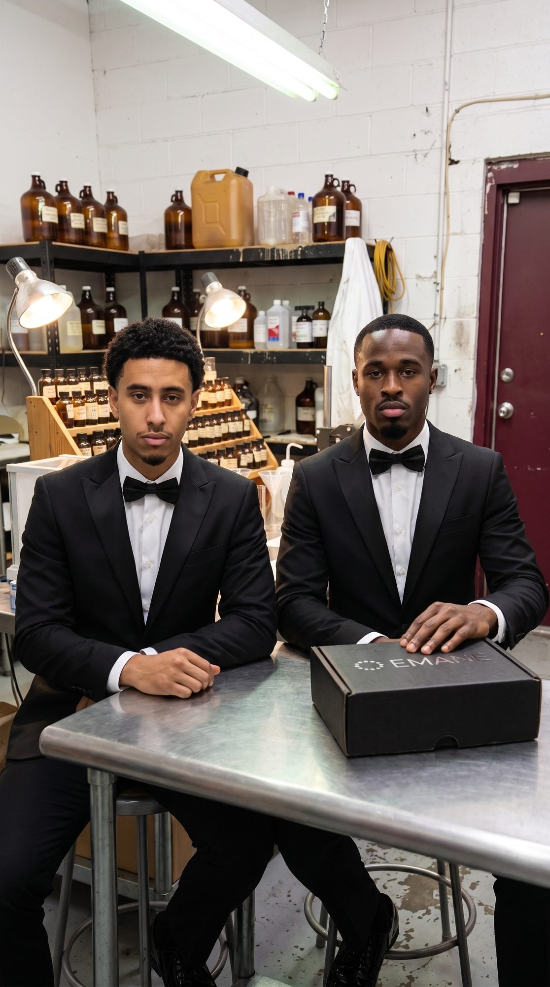 Yas and Ted, the founders of EMANE, in their lab