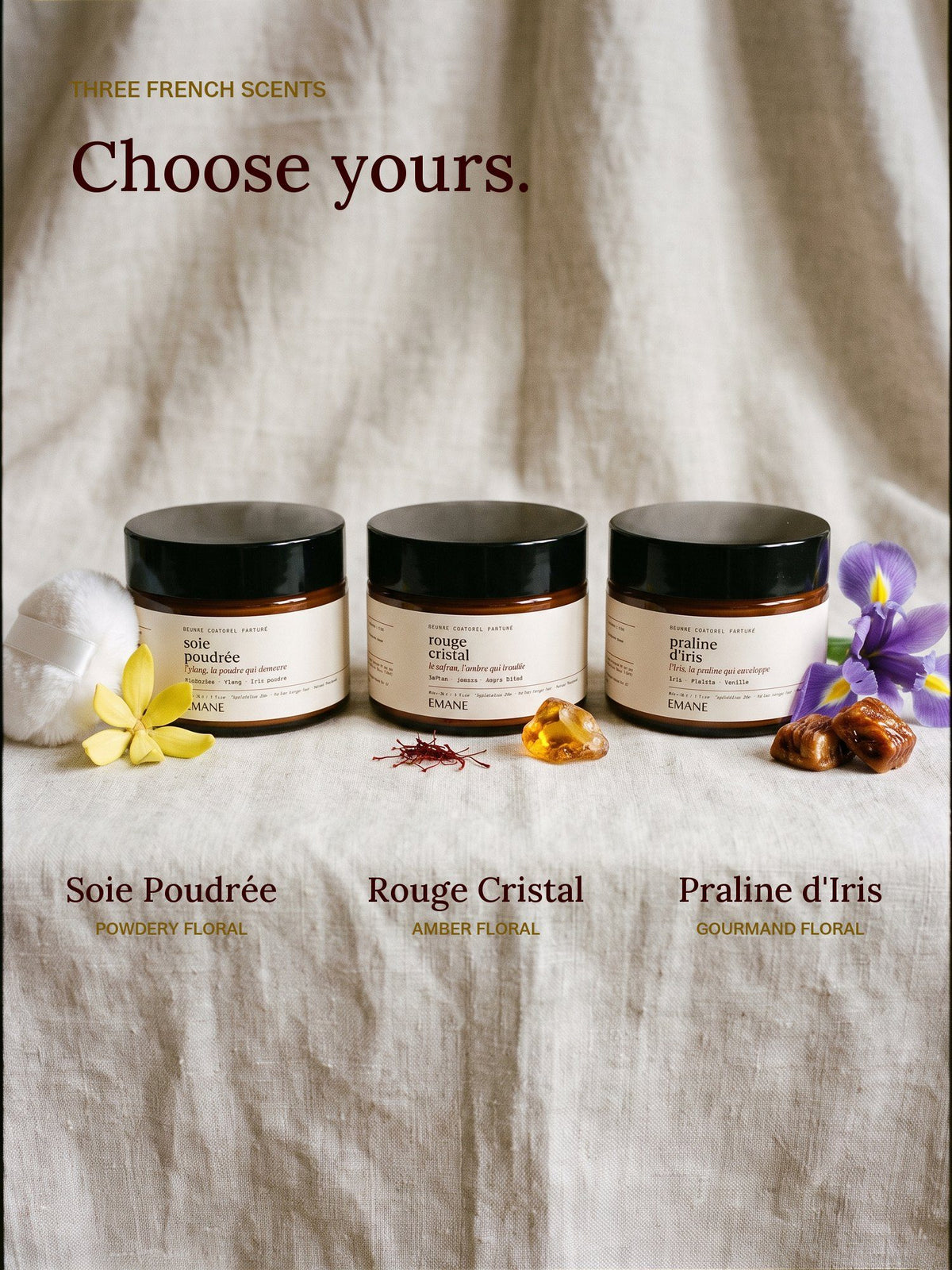 Three French scents: choose yours