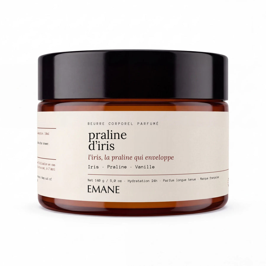 Praline d'Iris perfumed body butter, whipped shea