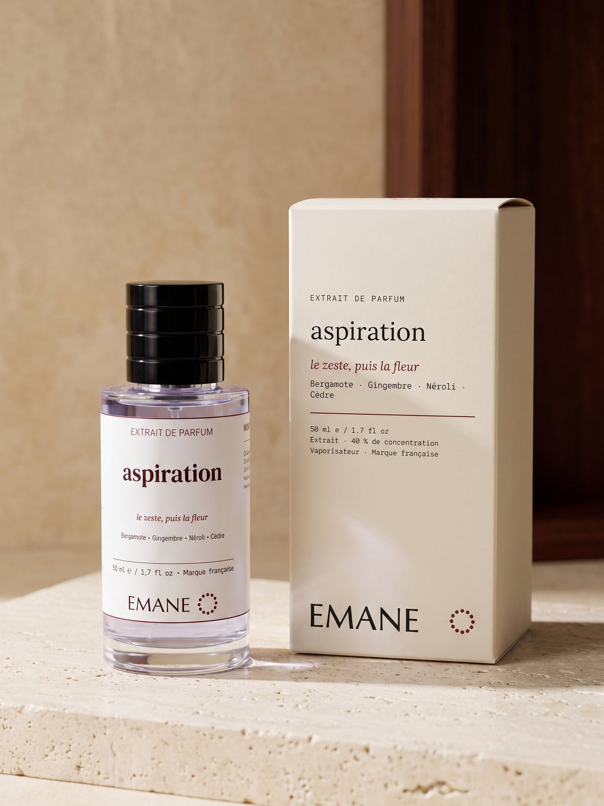 Aspiration extrait de parfum and its box