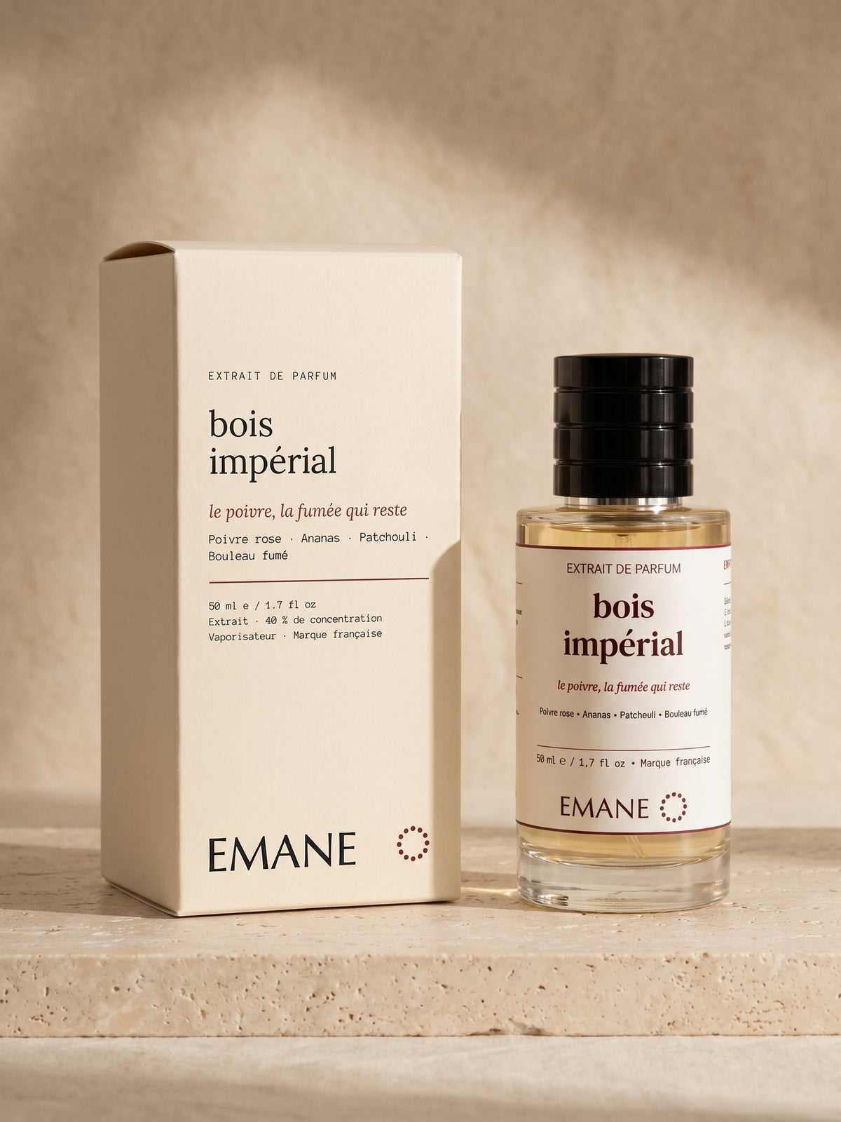 Bois Impérial extrait de parfum and its box